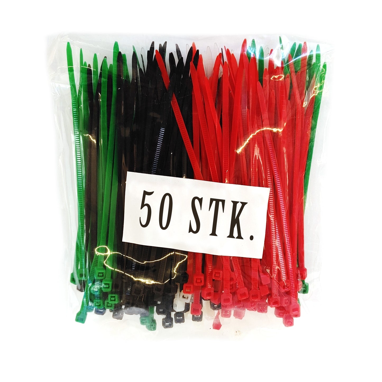 Kabelbinder Set farbig 50-200 Stück 100 150 200mm schwarz weiß grün rot 15 20cm