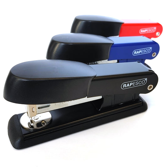 Bürohefter mit Heftklammern 26/6mm 24/6mm 25 Blatt Farbwahl Büro Tacker Hefter