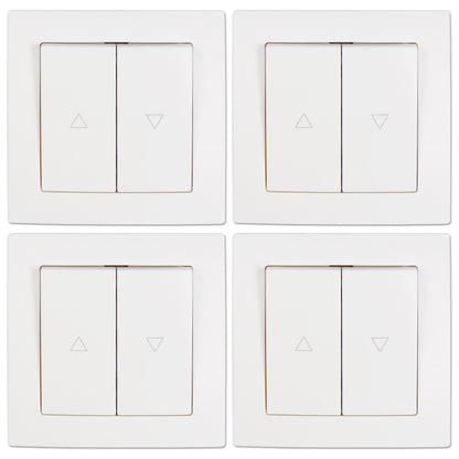 4x Jalousie-Taster Weiß Anthrazit Rollladentaster Rolloschalter Markisenschalter