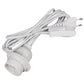Netzkabel mit Schnurschalter u. E27 Lampenfassung 3,5m Eurostecker Baufassung