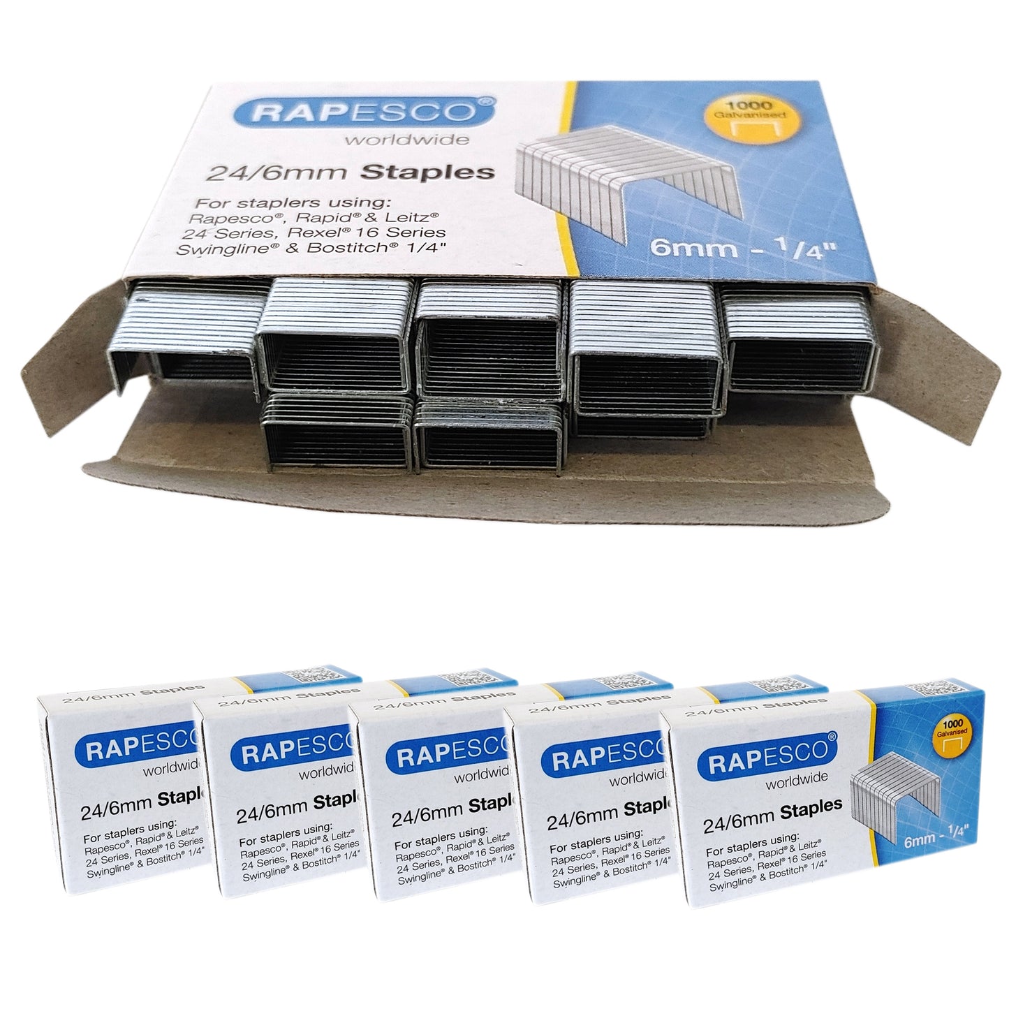 Heftklammern 24/6mm 1.000-10.000 Stk. Tackerklammern Büro Tacker Klammern Set