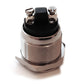 Vollmetall Taster 19mm 230V 2A Schließer Klingel Drucktaster Türöffner Schalter