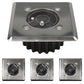 4x LED Solar Bodeneinbauleuchte Edelstahl m. Akku Set Bodeneinbaustrahler Lampe