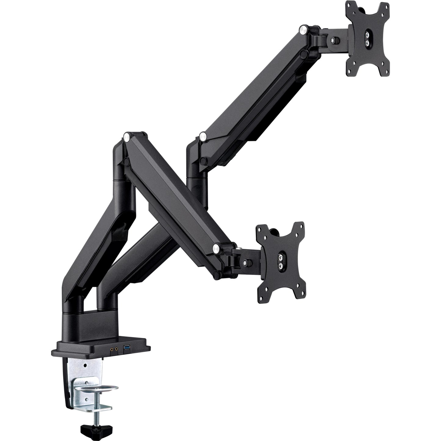 Tischhalterung 2 Monitore Lifter 17-32" USB Audio beweglicher Doppel Monitorarm