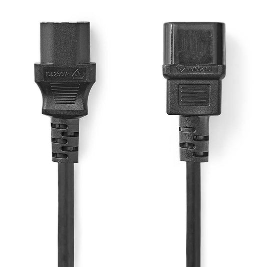 Kaltgerätekabel Verlängerung 2m Stromkabel Netzkabel PC Computer Monitor Adapter