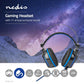 Gaming Headset 7.1 Surround Sound Vibration Mikrofon USB Über-Ohr LED Kopfhörer
