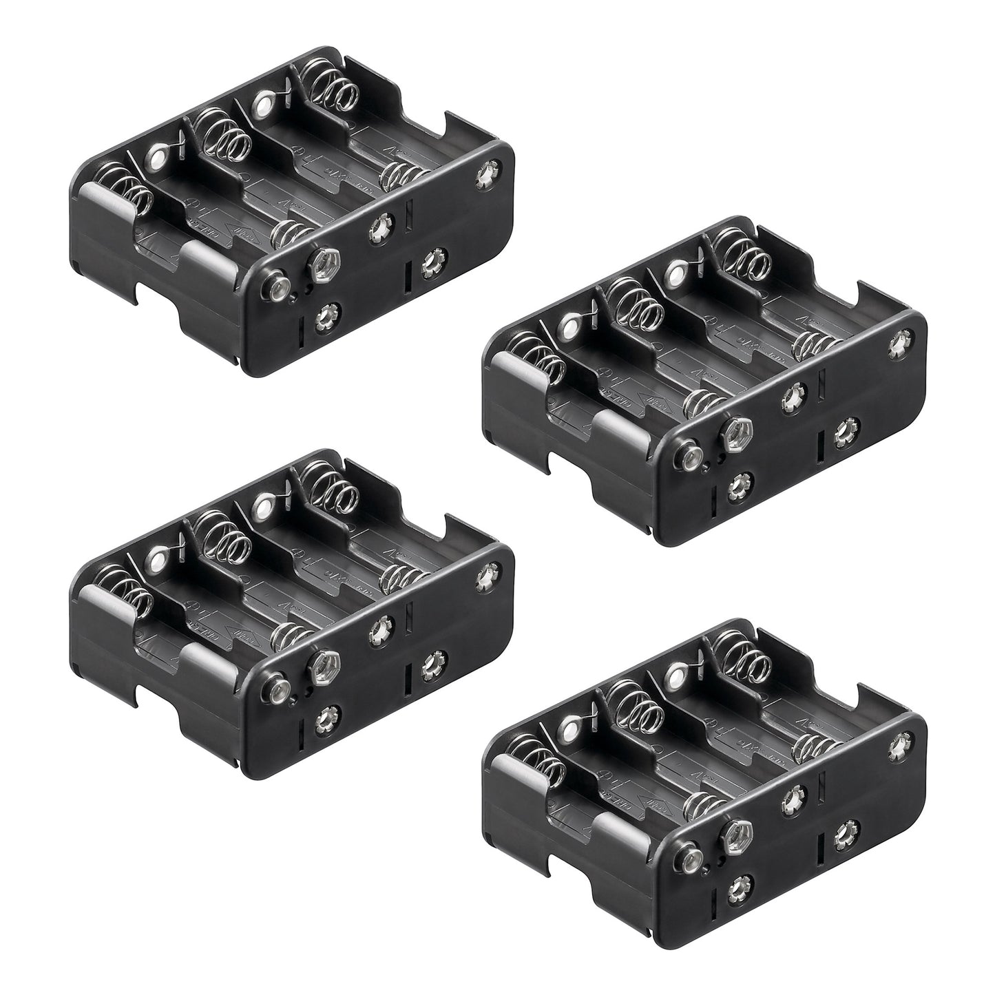 4x Batteriehalter für 10x AA Mignon Zellen Akkuhalter 2x5 Batteriegehäuse HR6