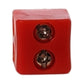 10x Lautsprecherstecker MiniDIN gewinkelt Rot Gold schraubbar Audio Boxenstecker