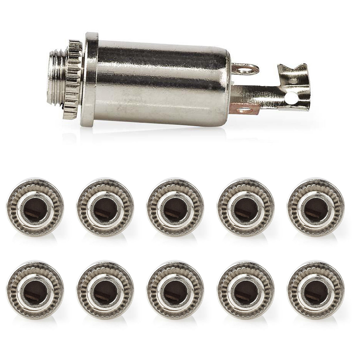 10x Stereo-Klinkenbuchse 3,5 Mm Zum Selberlöten – Robuste Metall-Ausführung