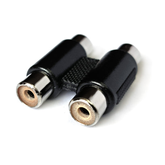 Cinch Doppelkupplung Audio Adapter Verbinder RCA Buchse Stereo Mono Chinch