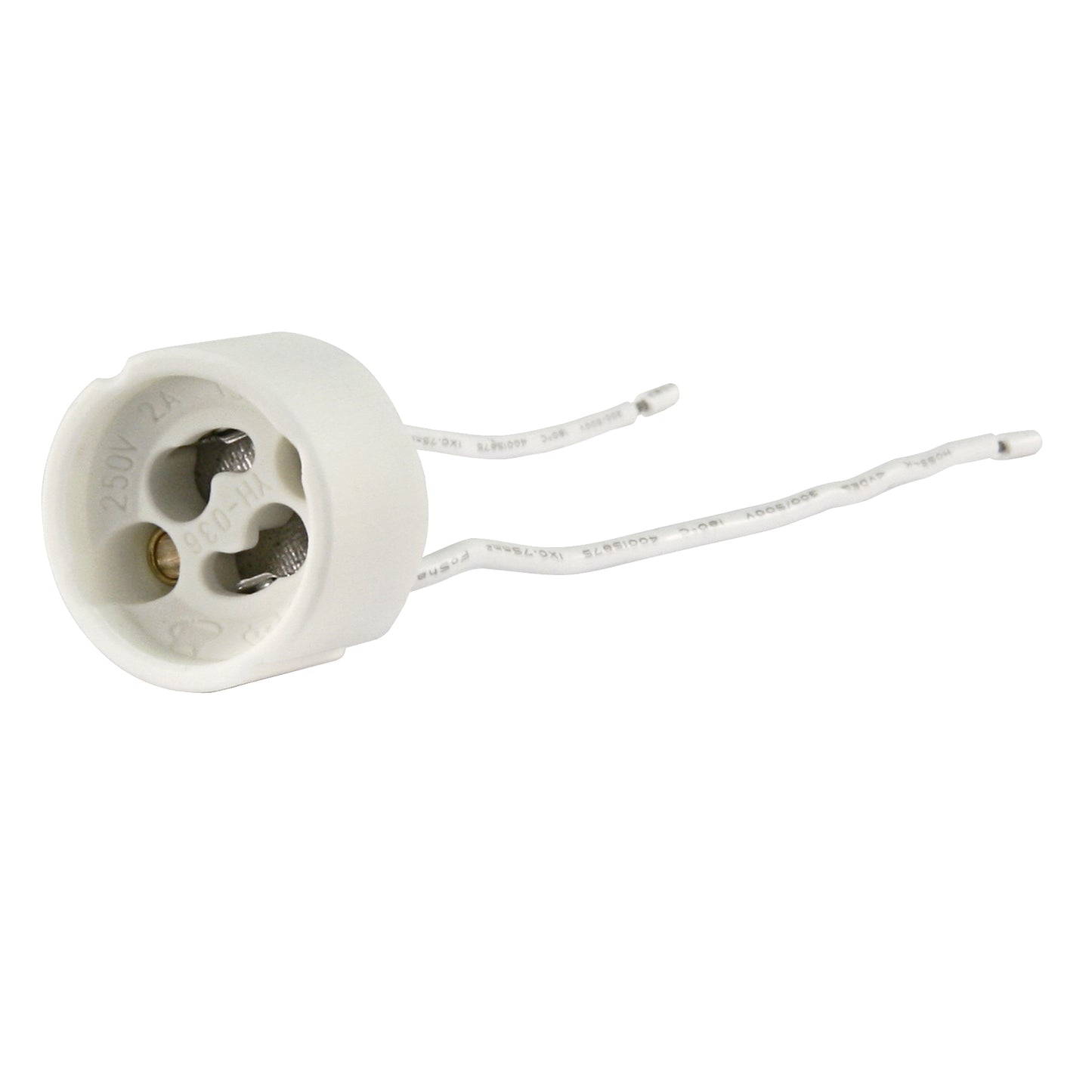 10x Lampen Fassung GU10 Sockel gerader Kabelausgang Halogen LED 100W Einbau