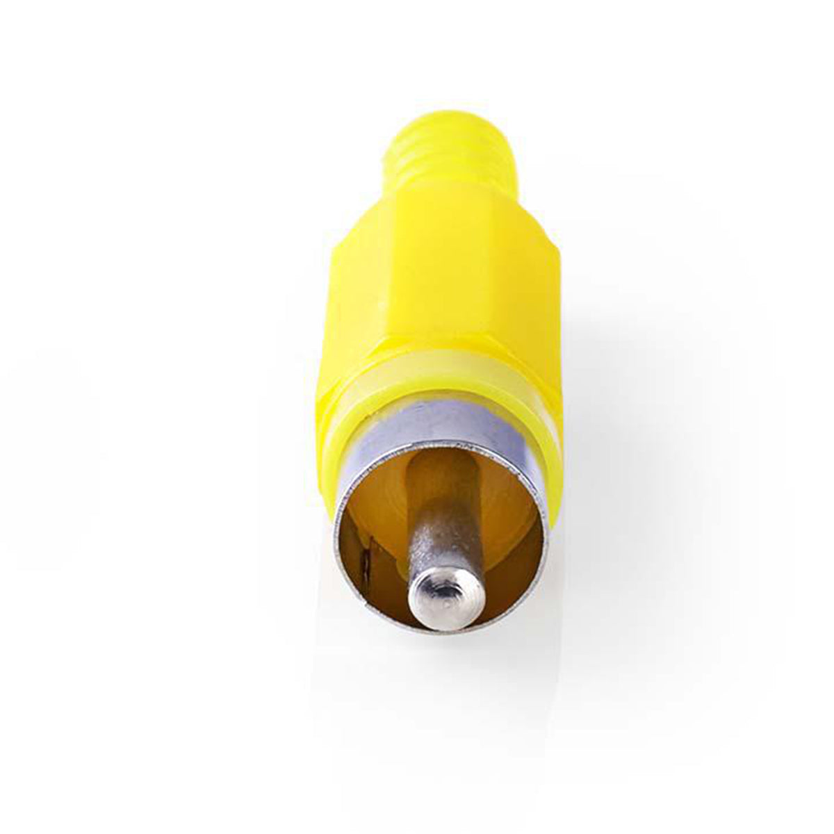 10x Cinch Stecker Gelb zum Löten mit Knickschutz RCA Audio Video stecker Chinch