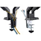 Tischhalterung 2 Monitore Lifter 17-32" USB Audio beweglicher Doppel Monitorarm