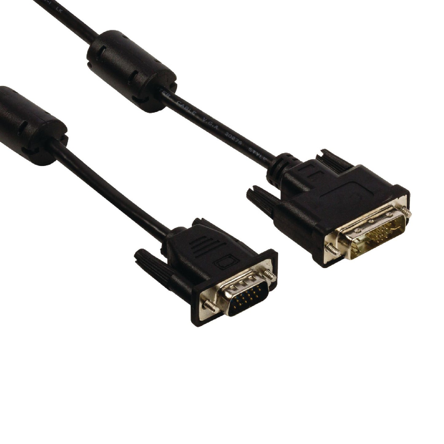 Monitor Adapter Kabel / DVI Stecker -> VGA Stecker / 3 Meter / DVI-A / Kupfer