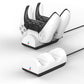 Dual Ladestation für 2x PS5 Controller Weiß USB-C Charger LED Anzeige Ladegerät