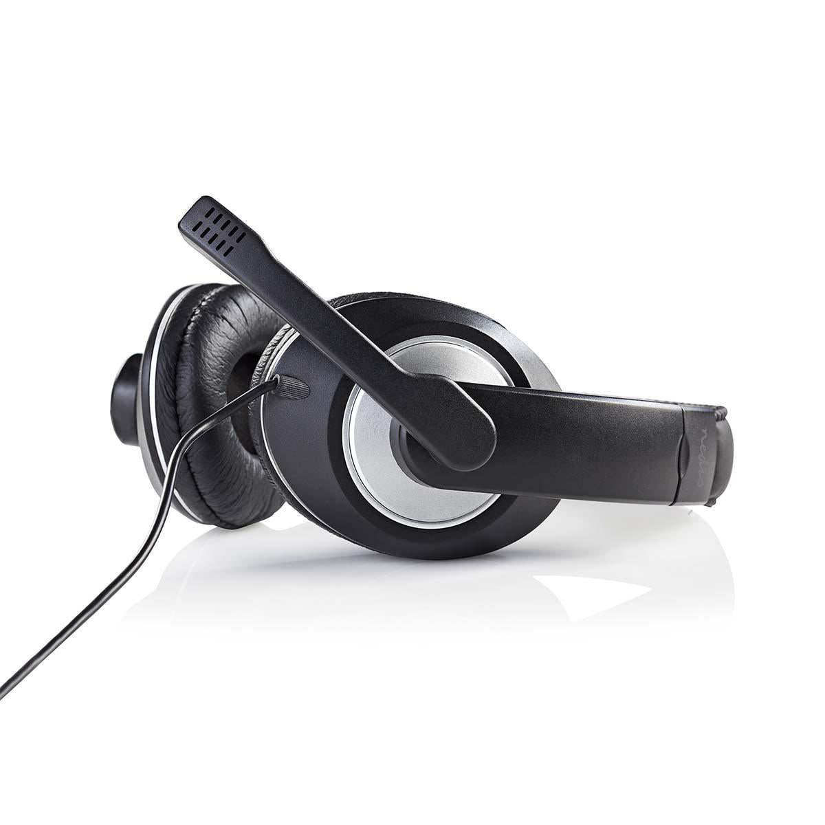 Headset Stereo Sound Mikrofon 3,5mm Klinke Über-Ohr Kopfhörer Schwarz CHST200BK