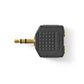 Audio Adapter 3,5 mm Klinke Gold / 1x Stecker -> 2x Buchse / Stereo / Verteiler