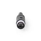 2x DIN-Stecker 5-polig Schwarz Rund Audio Video Phono Lautsprecher Diodenstecker