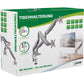 Tischhalterung 2 Monitore Lifter bis 32" USB Audio beweglicher Doppel Monitorarm