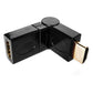 Adapter HDMI stufenlos winkelbar Stecker Buchse Gold Verbinder Kupplung 4K HD