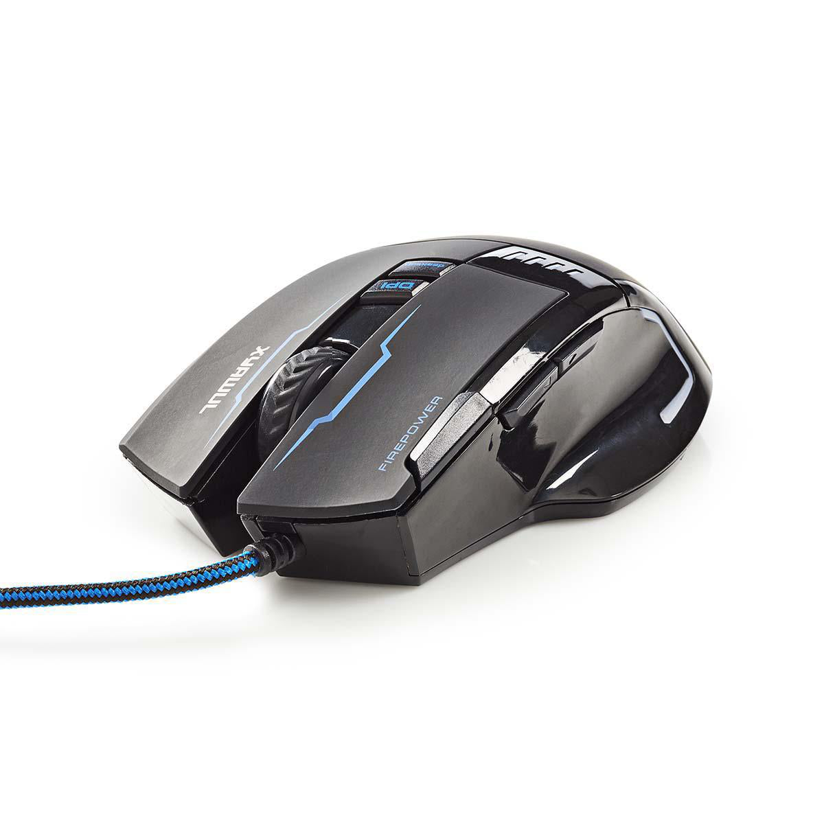 Gaming Maus Optische USB Gamer Mouse 4000DPI Beleuchtet 8 Tasten LED PC Computer