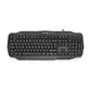 Gaming Tastatur Deutsch LED Multicolor Beleuchtung USB Keyboard Schwarz QWERTZ
