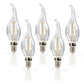 5x Retro LED Filament Glühbirne Kerzenform gebogen E14 2,5W Vintage Warmweiß