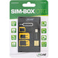 Simkarten Adapter-Set mit OTG Kartenleser Zubehör 6 Teilig Micro SD Nano Halter