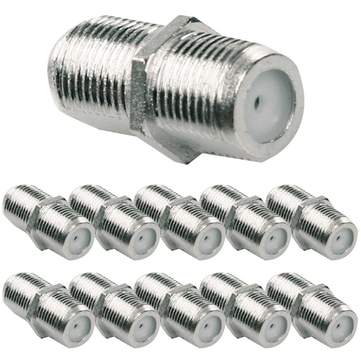10x SAT F-Buchse Verbinder Kupplung Doppelbuchse Koaxial 10x SAT F-Buchse Verbinder Kupplung Doppelbuchse Koaxial