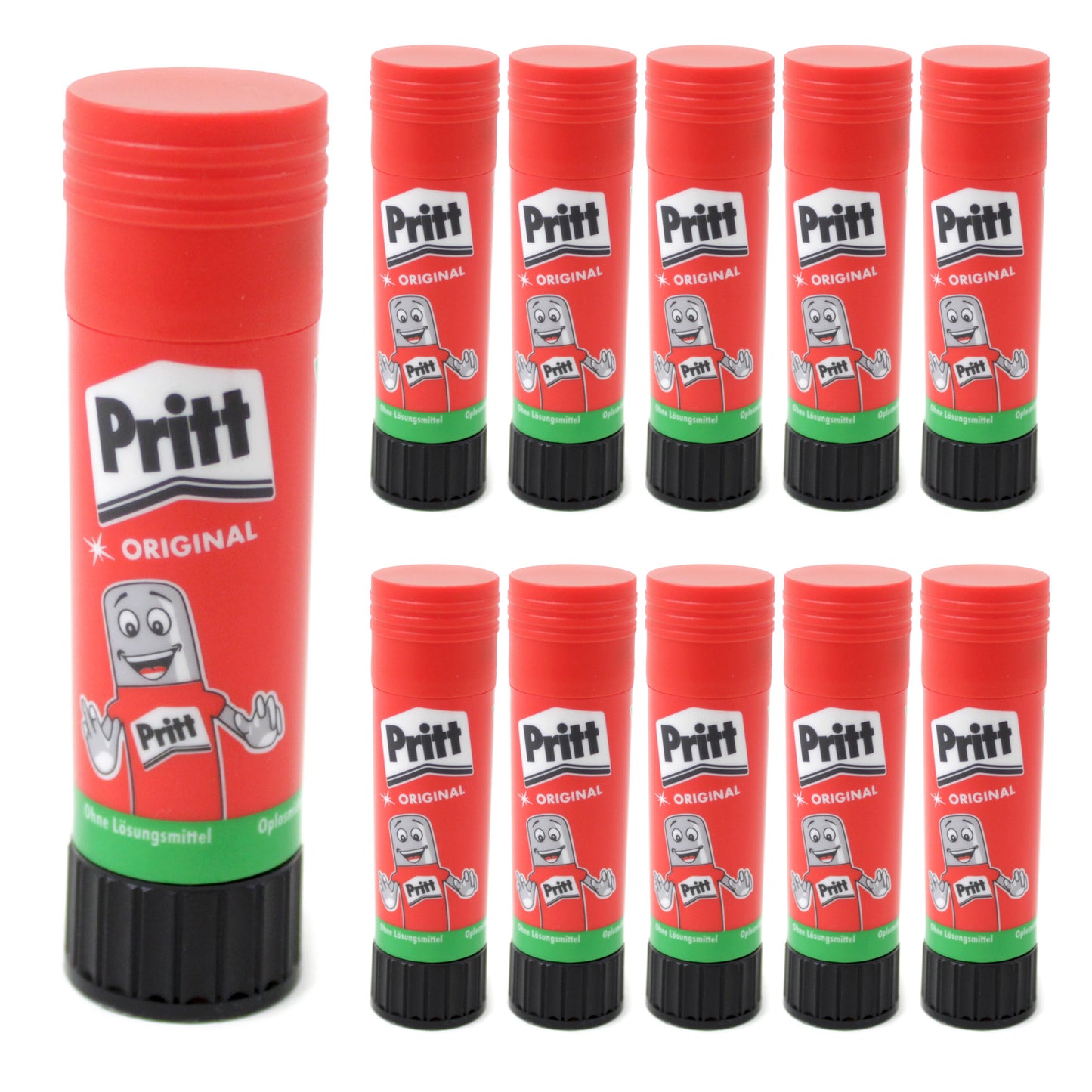 10x Pritt Klebestift Multipack 11g Lösemittelfrei Bastel Kleber Stick Prittstift