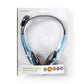 Headset Blau Stereo Sound Mikrofon 3,5mm Klinke Über-Ohr Kopfhörer PC Leicht