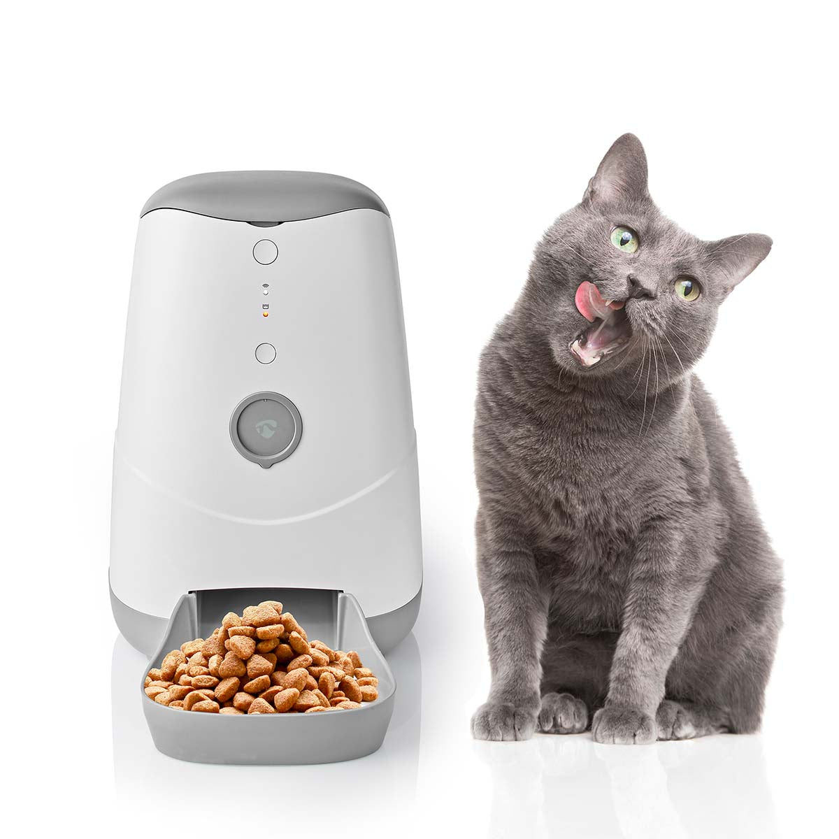SmartLife Futterspender Automat für Haustiere Katzen Hunde App Wi-Fi Smart Home