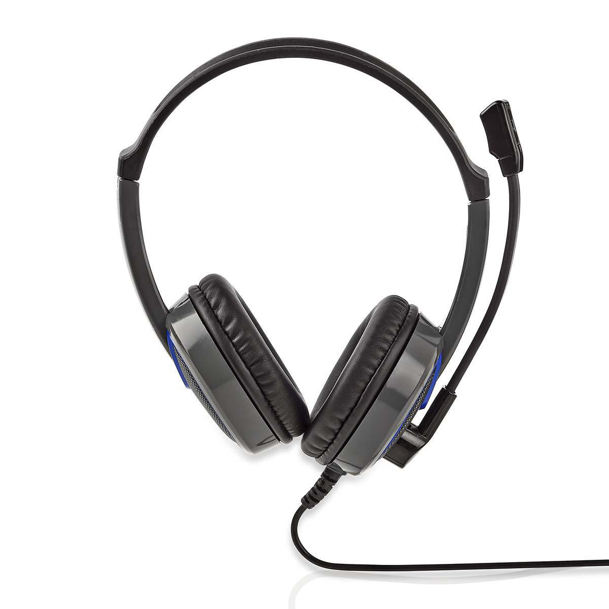 Gaming Headset Stereo Sound Mikrofon 3,5mm Klinke Über-Ohr Kopfhörer Schwarz