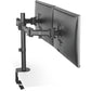Tischhalterung 2 Monitore 13-27" Doppel Monitorarm TFT LED LCD OLED Schwarz