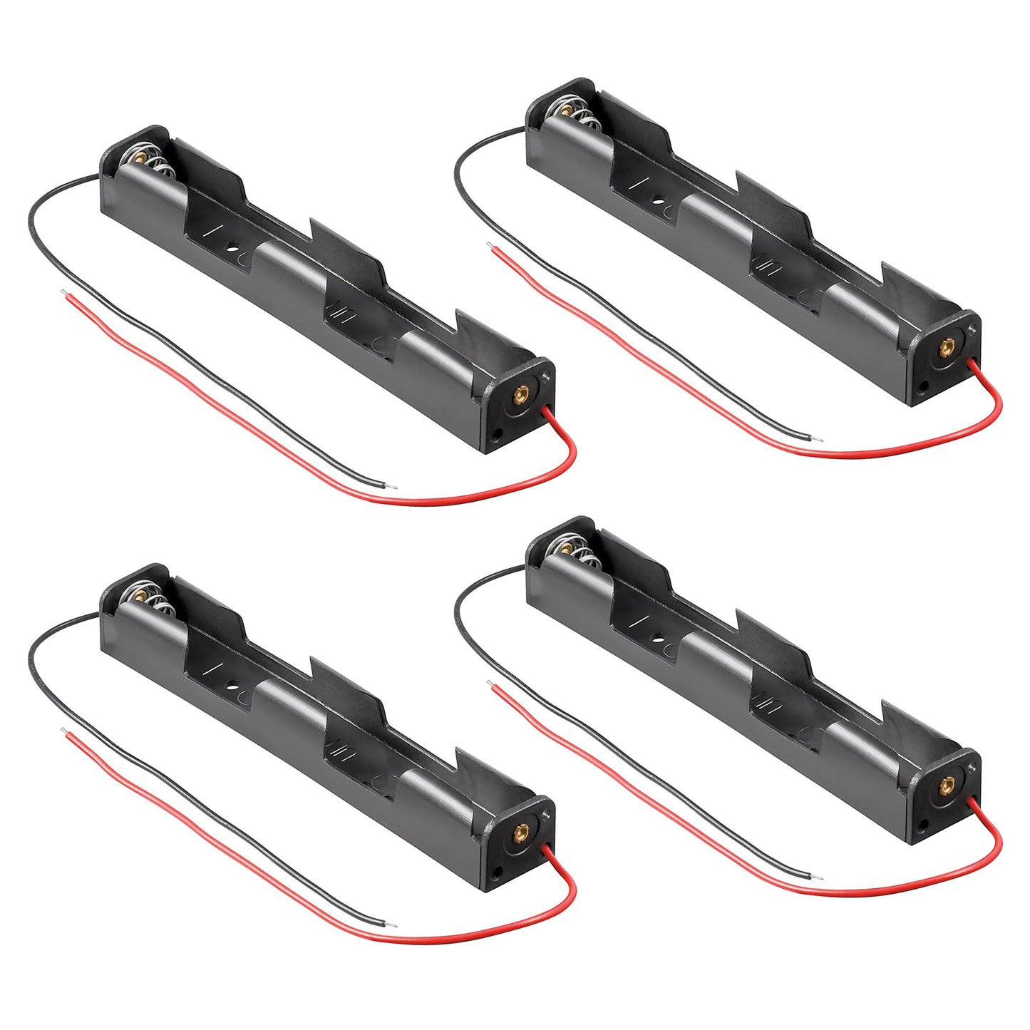 4x Batteriehalter für 2x AA Mignon Zellen FR6 LR6 HR6 Akkuhalter Batteriegehäuse