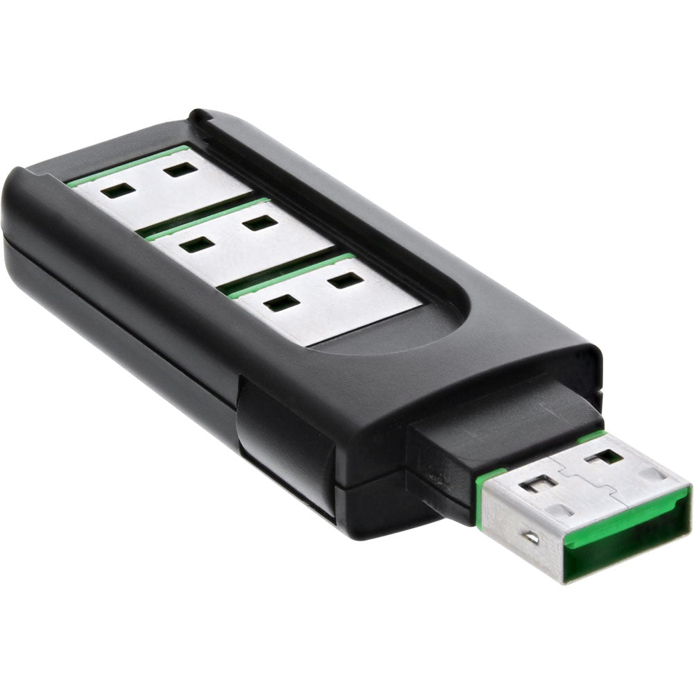 USB Portblocker 4 Ports erweiterbar USB Blockierer Security Schloss InLine 55723