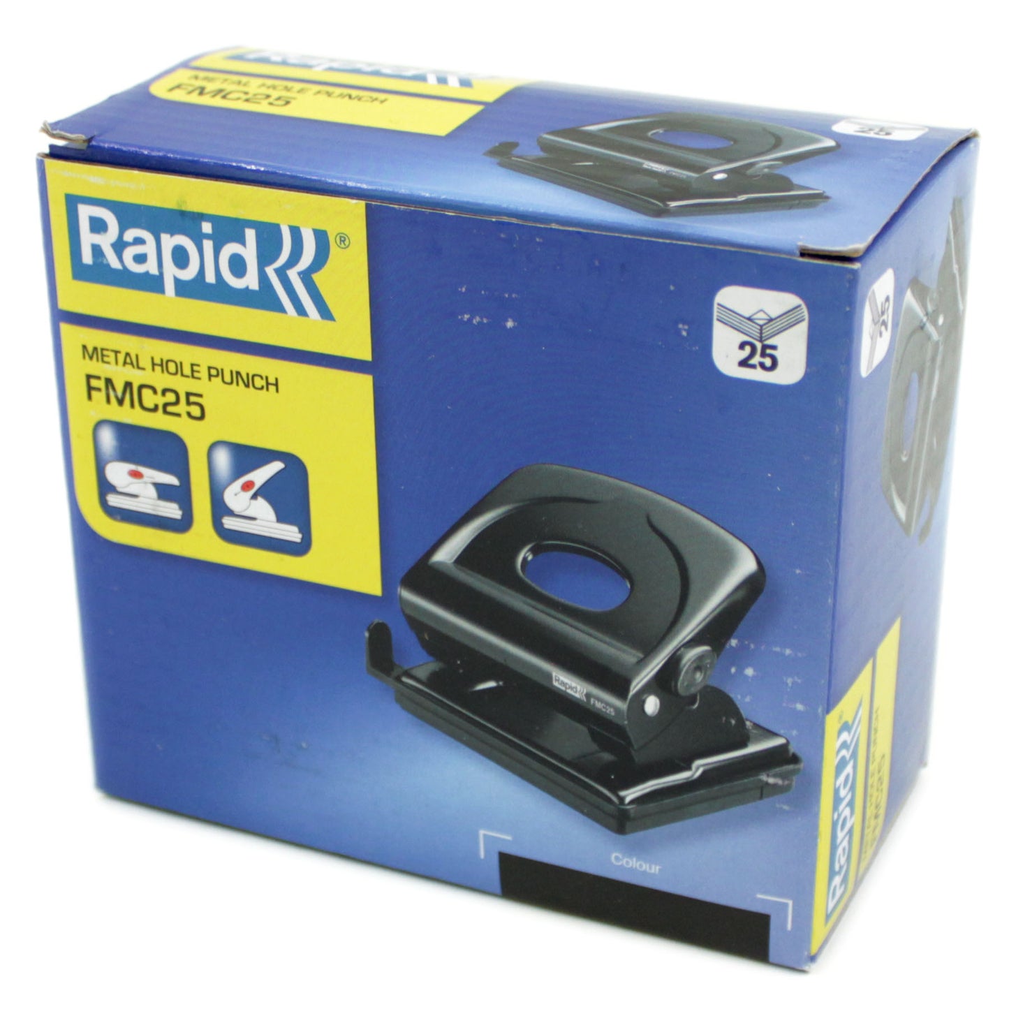 Papierlocher Rapid FMC25 max. 25 Blatt Stanzlocher Bürolocher Metall Schwarz