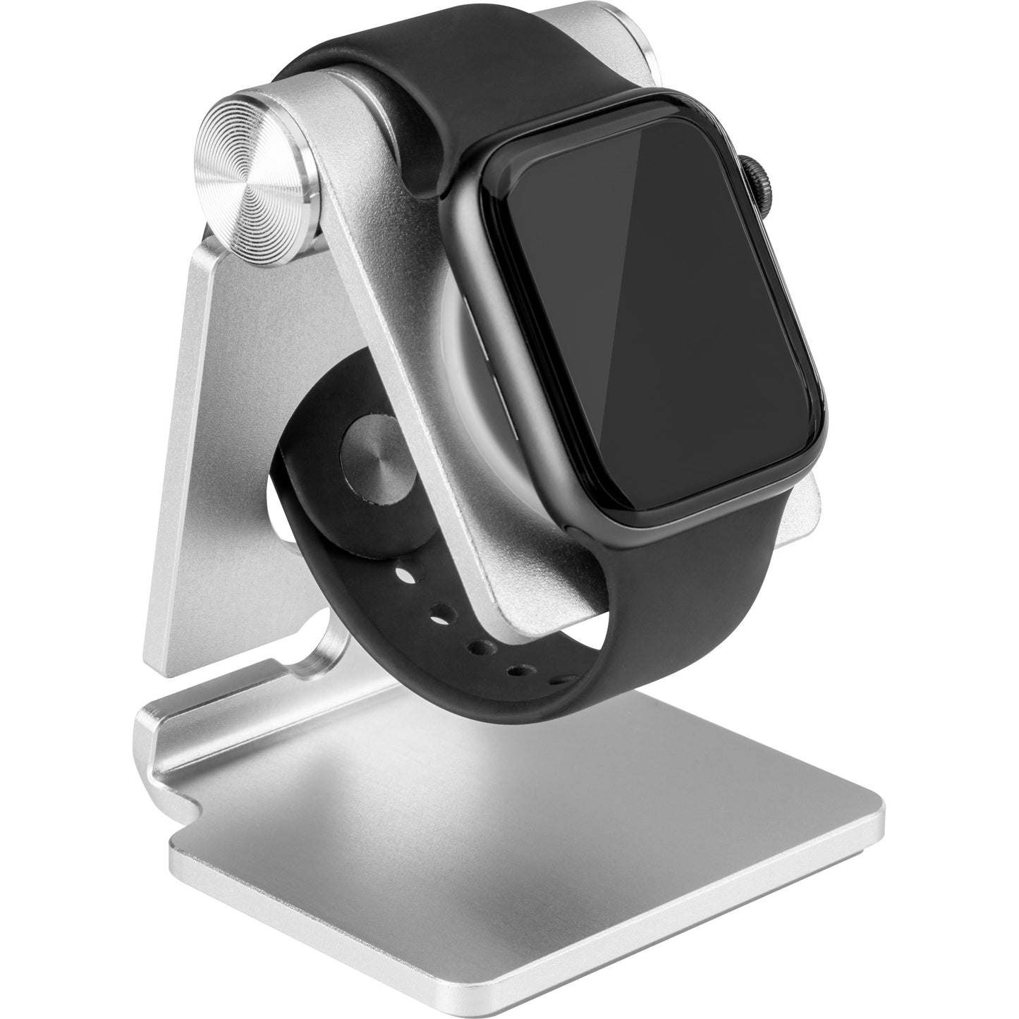 Aluminium Halter für Apple Watch Design Ständer Flach Dockingstation Metall