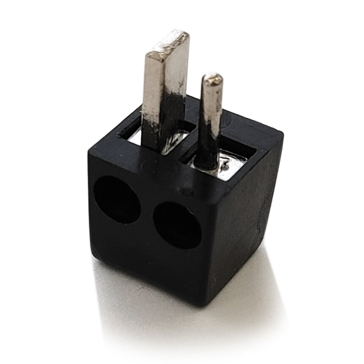 2x Lautsprecherstecker Mini DIN gewinkelt Schwarz schraubbar Audio Boxen Stecker