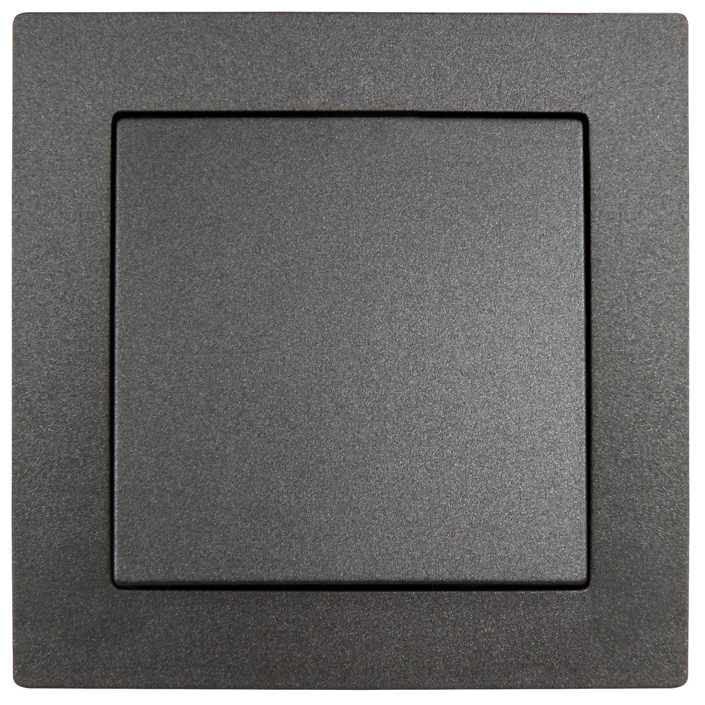 4x Wechselschalter mit Rahmen anthrazit 250V Lichtschalter Taster Wandschalter