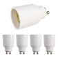 4x Lampensockel Adapter GU10 auf E27 Fassung Sockel Lampen Konverter Wandler