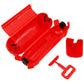 2x Kabel-Schutzbox Wetterfest Rot Regen Schnee Sicherheitsbox Schuko-Kabel Box